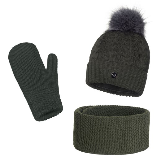 Zimowy komplet Damski ze sklepu JK-Collection w kategorii Komplety czapka i szalik damskie - zdjęcie 78499467