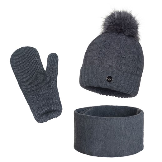Zimowy komplet Damski ze sklepu JK-Collection w kategorii Komplety czapka i szalik damskie - zdjęcie 78499486
