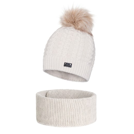 Zimowy komplet Damski ze sklepu JK-Collection w kategorii Komplety czapka i szalik damskie - zdjęcie 78499629