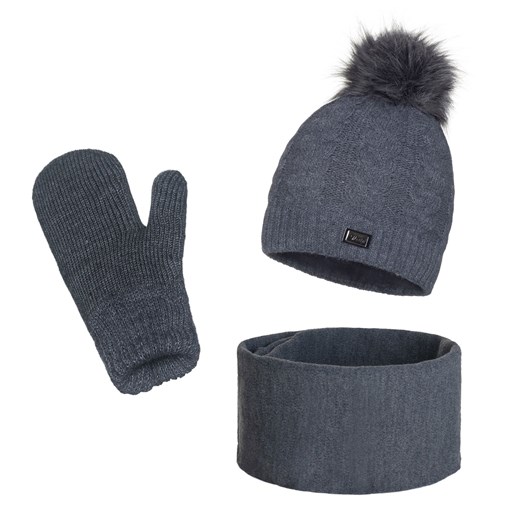 Zimowy komplet Damski ze sklepu JK-Collection w kategorii Komplety czapka i szalik damskie - zdjęcie 78500106