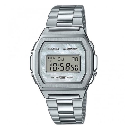 Zegarek srebrny Casio cyfrowy 