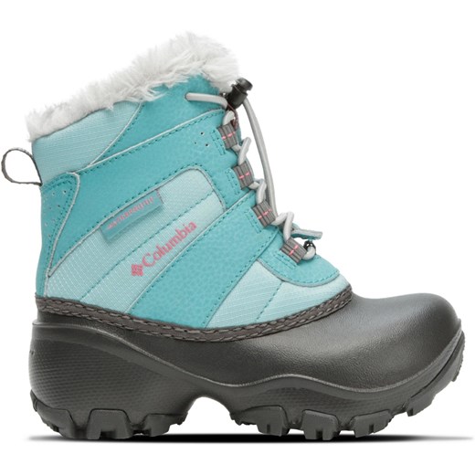 Buty zimowe dziecięce Columbia śniegowce niebieskie sznurowane 