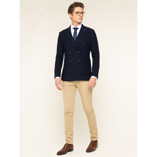 Koszula męska biała Tommy Hilfiger z długimi rękawami elegancka