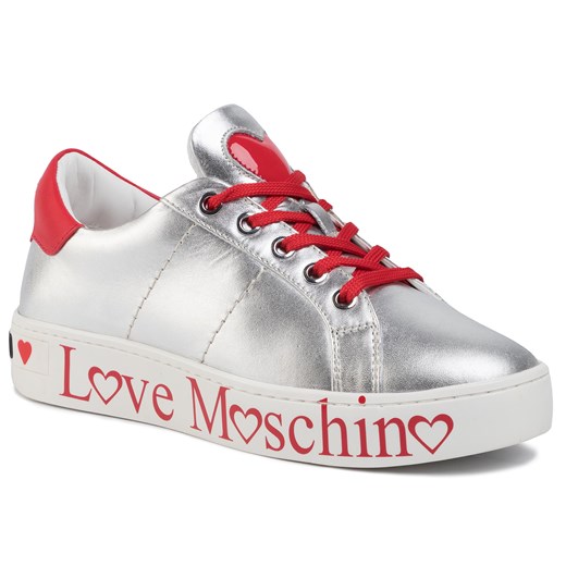 Buty sportowe damskie Love Moschino z tworzywa sztucznego na platformie 