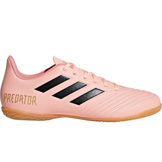 Różowe buty sportowe męskie Adidas na wiosnę wiązane 