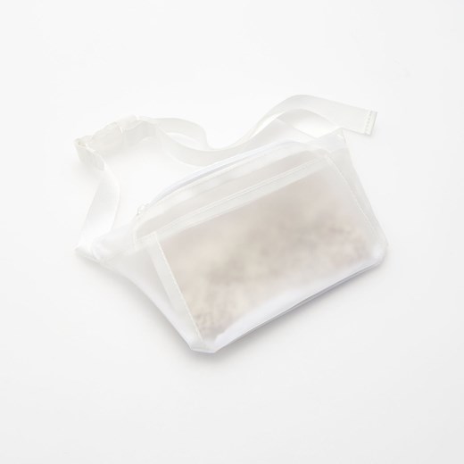 Reserved - Transparentna saszetka z torebką wewnątrz - Biały  Reserved One Size 