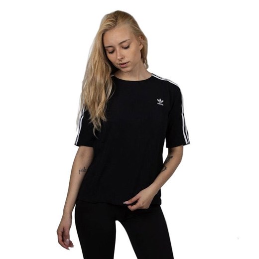 Adidas Originals koszulka damska 3 Stripes Tee black (DX3695) 30 wyprzedaż bludshop.com