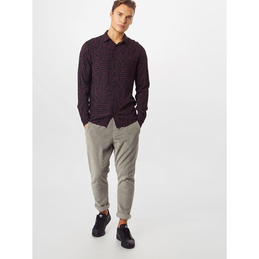 Wielokolorowa koszula męska Jack & Jones z długim rękawem z klasycznym kołnierzykiem młodzieżowa