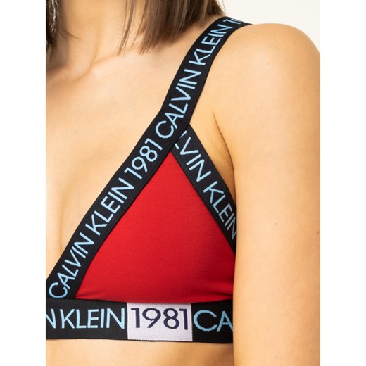 Biustonosz czerwony Calvin Klein Underwear 