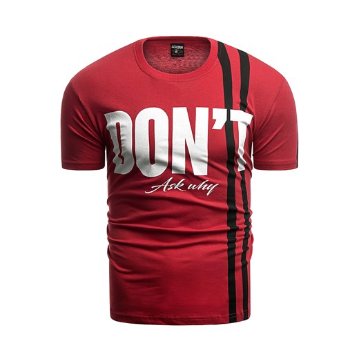 T-shirt męski czerwony Risardi 