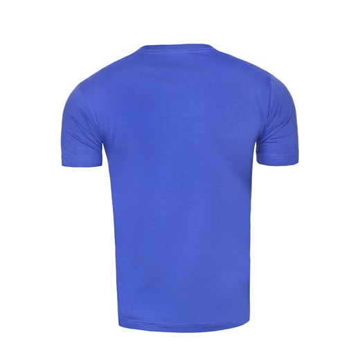 Męska koszulka t-shirt v-neck - indigo