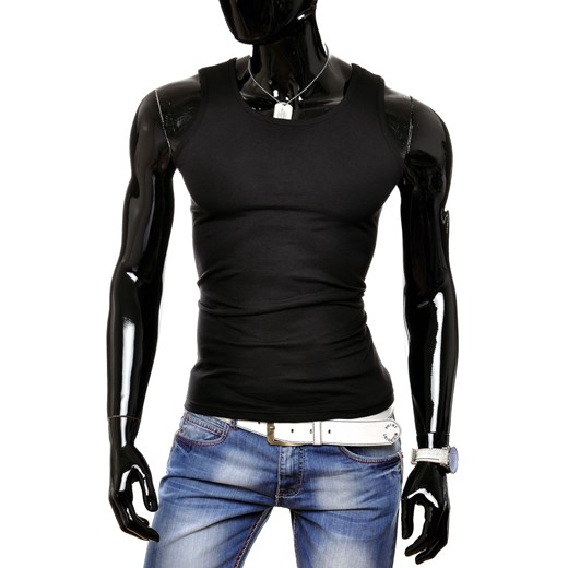 Koszulka bezrękawnik amj - czarna ze sklepu Risardi w kategorii T-shirty męskie - zdjęcie 78647355