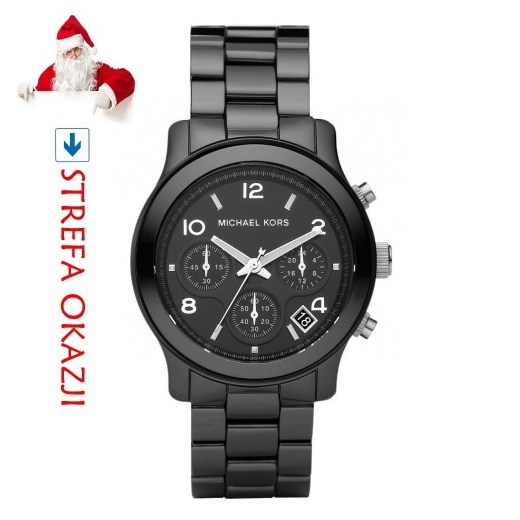 Zegarek czarny Michael Kors analogowy 