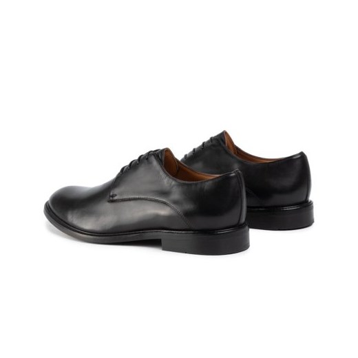 Buty eleganckie męskie Gino Rossi czarne sznurowane 