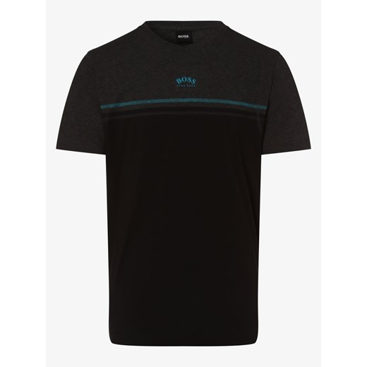 T-shirt męski Boss Athleisure czarny z krótkim rękawem 
