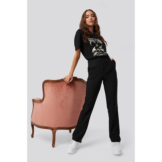 Erica Kvam x NA-KD Straight Suiting Pants - Black Erica Kvam X Na-kd 42 NA-KD