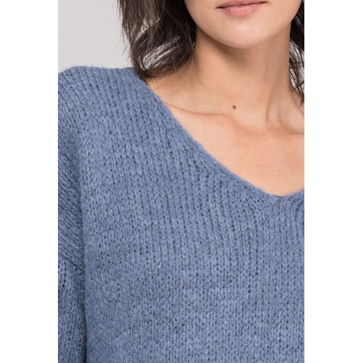 Akrylowy sweter z dekoltem w serek  Monnari S/M E-Monnari promocyjna cena 