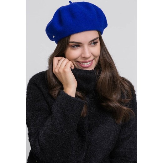Wełniany gładki beret  Monnari One Size okazja E-Monnari 