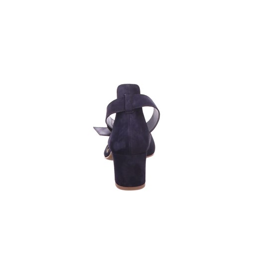 Czółenka Paul Green granatowe z klamrą ze szpiczastym noskiem eleganckie 