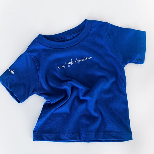 koszulka - niebieski "brudasek"   104 JAGAbaby okazja 