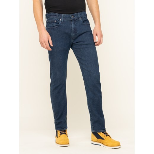 Niebieskie jeansy męskie Levi's bez wzorów 