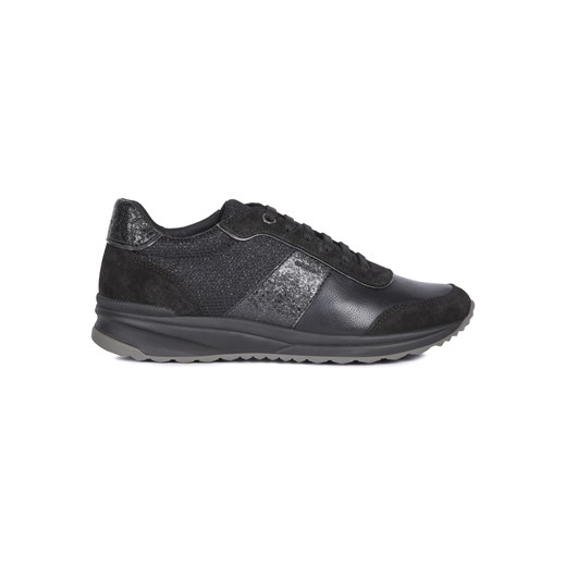 Sneakersy damskie Geox płaskie bez wzorów skórzane wiązane