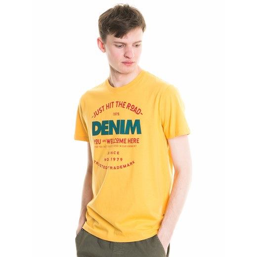T-shirt męski BIG STAR w nadruki bawełniany z krótkim rękawem młodzieżowy 