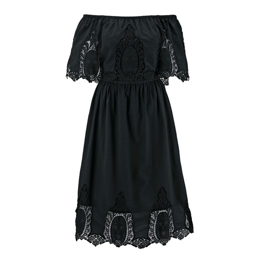 Sukienka Heine na sylwestra czarna bawełniana 