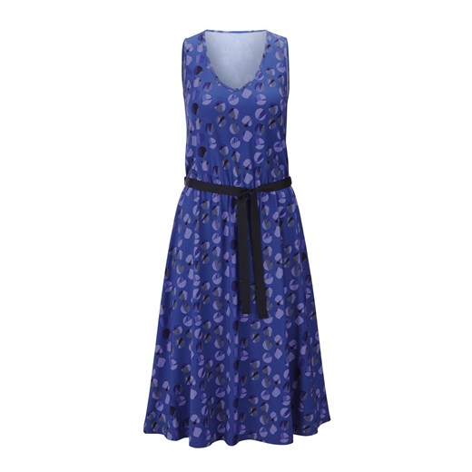Niebieska sukienka Heine z okrągłym dekoltem na spacer 