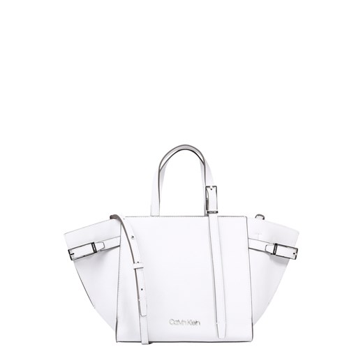 Shopper bag Calvin Klein bez dodatków biała 