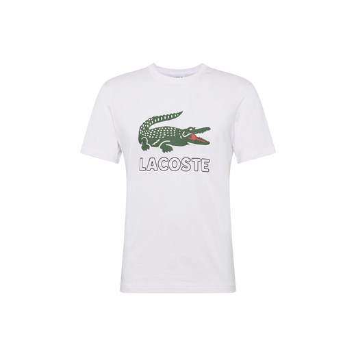T-shirt męski Lacoste młodzieżowy biały z krótkim rękawem 