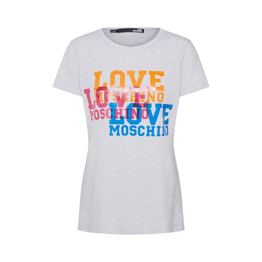 Bluzka damska Love Moschino z krótkim rękawem z okrągłym dekoltem 