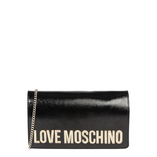 Love Moschino kopertówka czarna mała do ręki skórzana elegancka 