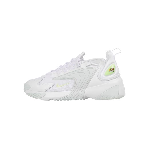 Nike Sportswear buty sportowe damskie młodzieżowe na platformie białe sznurowane skórzane bez wzorów 