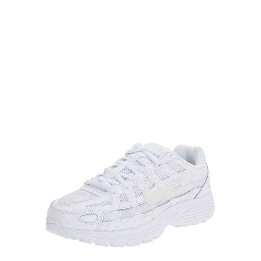 Białe buty sportowe damskie Nike Sportswear w stylu młodzieżowym skórzane sznurowane 