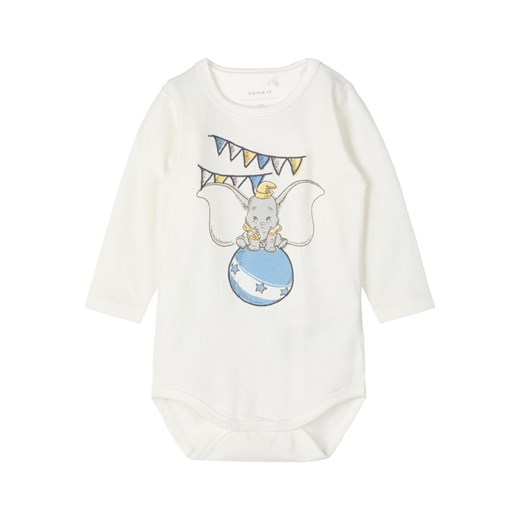 Odzież dla niemowląt biała Name It wiosenna z jerseyu dla chłopca 