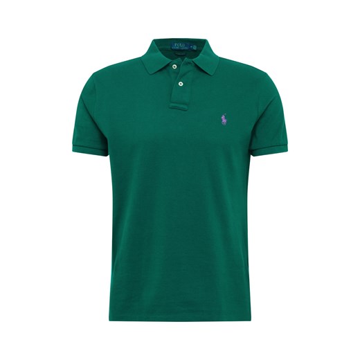 T-shirt męski zielony Polo Ralph Lauren z krótkimi rękawami 