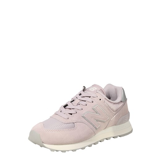 New Balance buty sportowe damskie sneakersy młodzieżowe bez wzorów płaskie wiązane skórzane