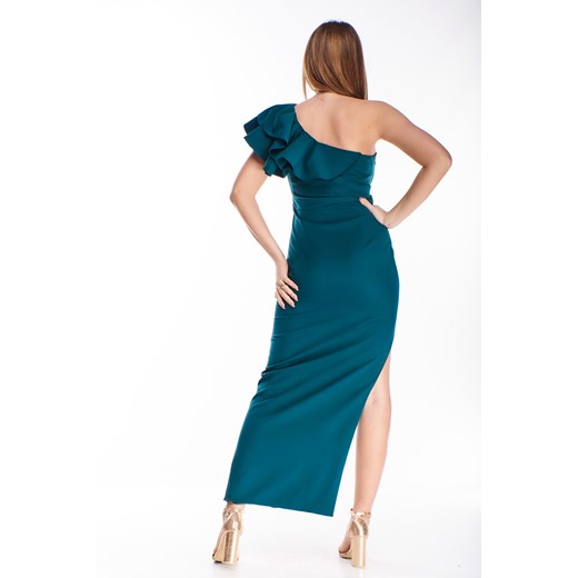 elegancka sukienka maxi na jedno ramię Ptakmoda.com 40