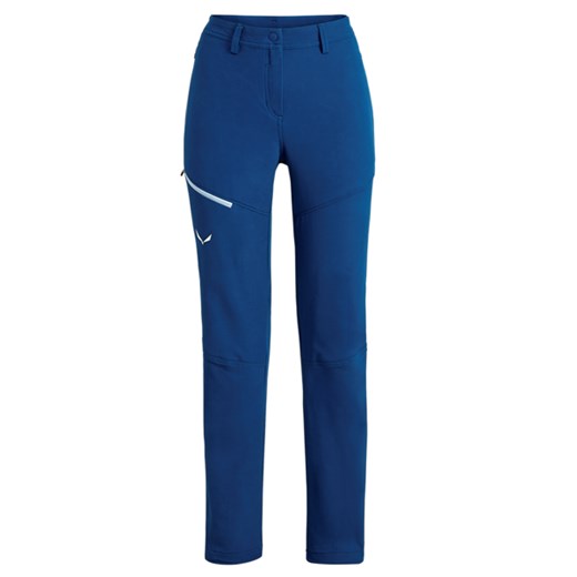 Niebieskie spodnie sportowe SALEWA bez wzorów 