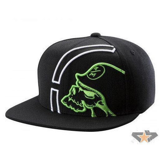 czapka z daszkiem METAL MULISHA - Bold - Black W/Green - M11596113