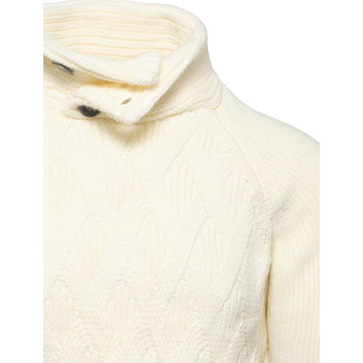 Recea sweter męski bez wzorów z wełny 