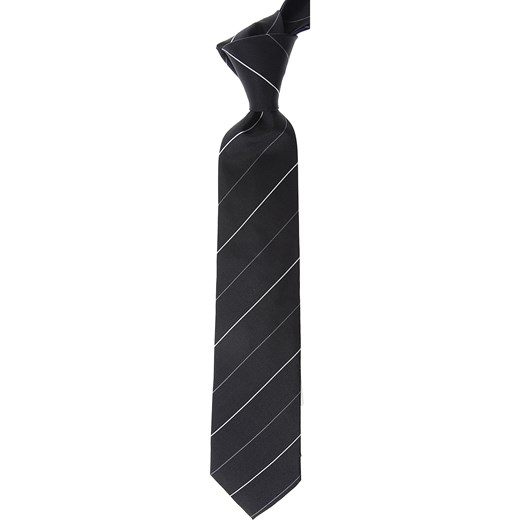 Krawat czarny Giorgio Armani 
