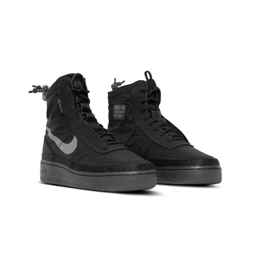 Buty sportowe damskie Nike do biegania air force czarne wiązane na płaskiej podeszwie 