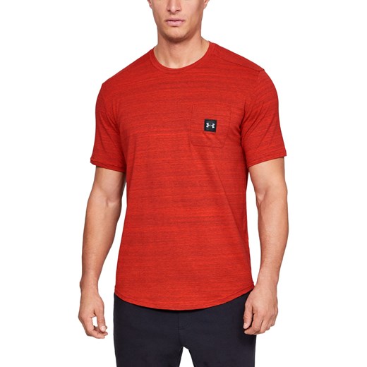 Koszulka sportowa czerwona Under Armour bez wzorów 