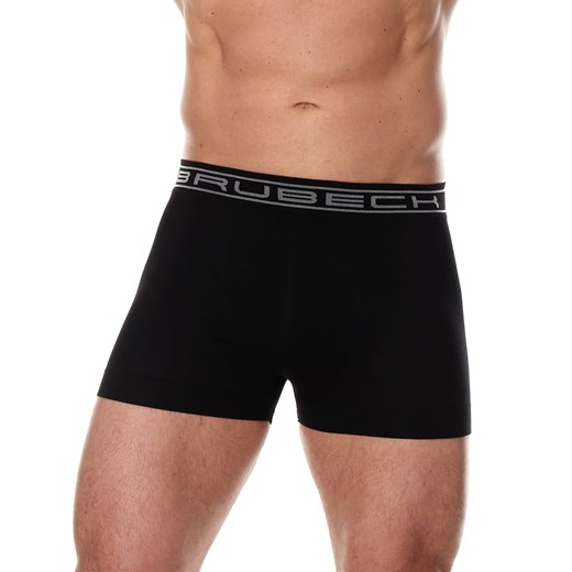 Bezszwowe bokserki męskie Brubeck Comfort Cotton BX00501 czarne