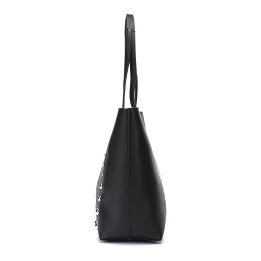 Shopper bag Calvin Klein czarna zdobiona 