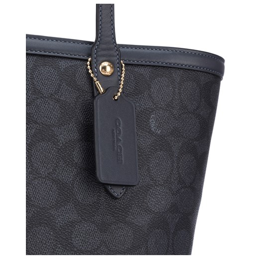 Shopper bag Coach skórzana bez dodatków elegancka z nadrukiem 