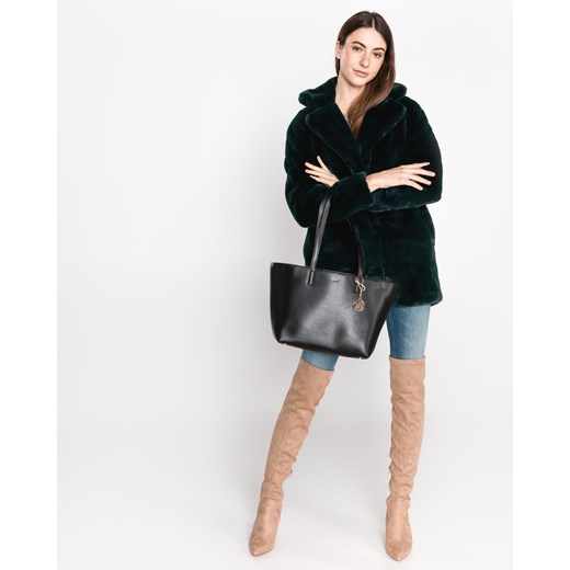 Shopper bag DKNY na ramię elegancka skórzana 