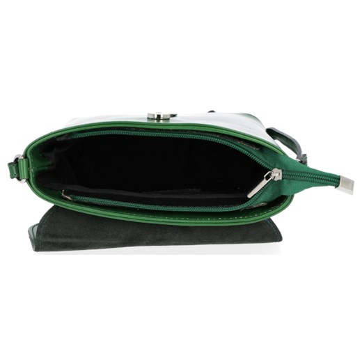 Vittoria Gotti Eleganckie Torebki Skórzane Firmowe Listonoszki produkcji włoskiej Zielona (kolory)  Vittoria Gotti  PaniTorbalska wyprzedaż 